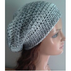 NEW Mujer&apos;s Handmade  Slouchy Hat 50 Shades of Grey  beanie  tam  eb-99488387